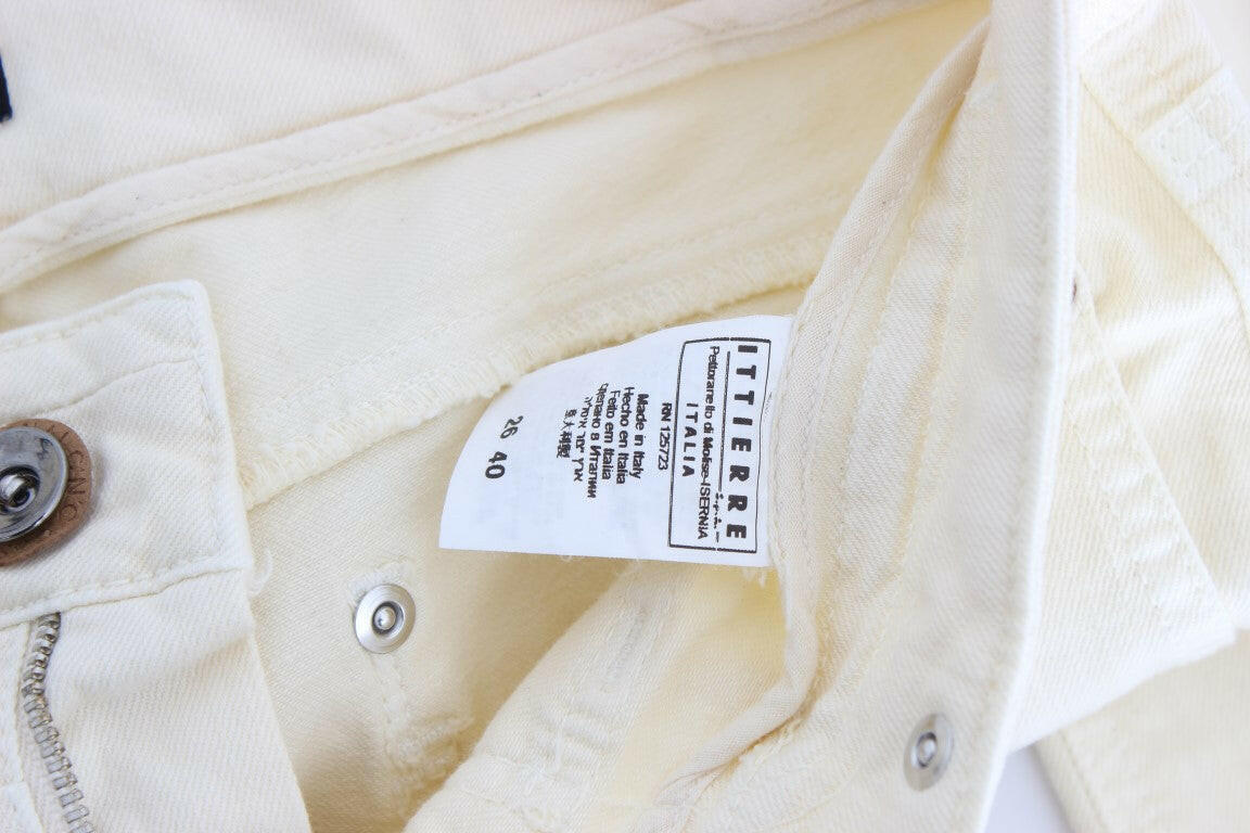 Costume National White Cotton Stretch Flare Jeans -   -  Costume National.