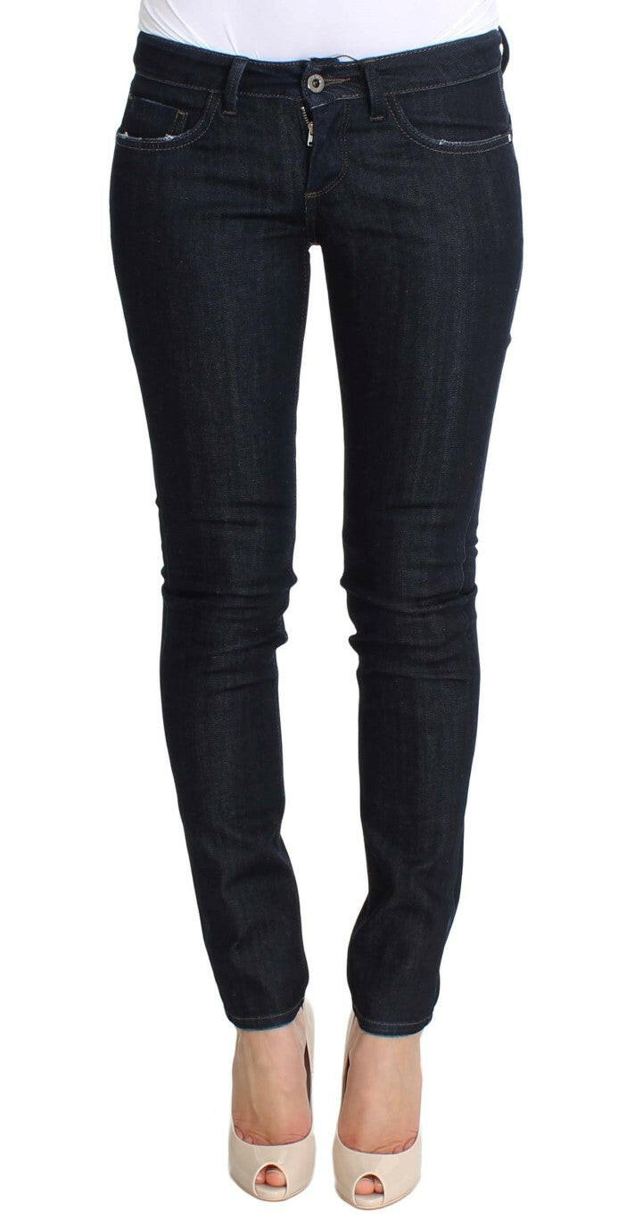 Costume National Blue Cotton Stretch Slim Fit Jeans -   -  Costume National.