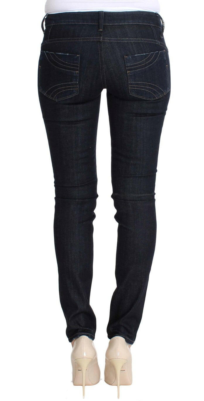 Costume National Blue Cotton Stretch Slim Fit Jeans -   -  Costume National.