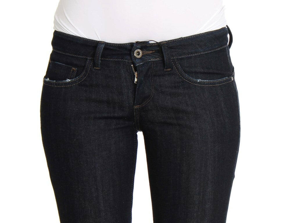 Costume National Blue Cotton Stretch Slim Fit Jeans -   -  Costume National.