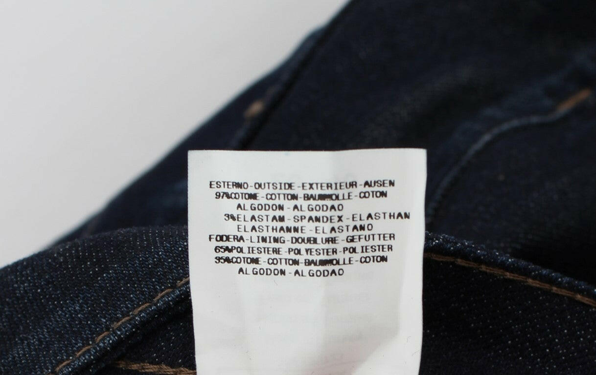 Costume National Blue Cotton Stretch Slim Fit Jeans -   -  Costume National.
