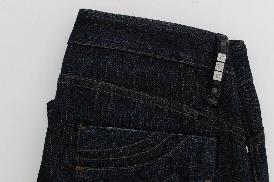 Costume National Blue Cotton Stretch Slim Fit Jeans -   -  Costume National.