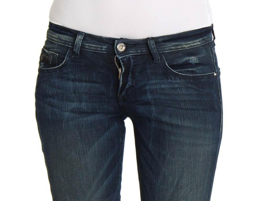 Costume National Blue Wash Cotton Slim Fit Skinny Jeans -   -  Costume National.