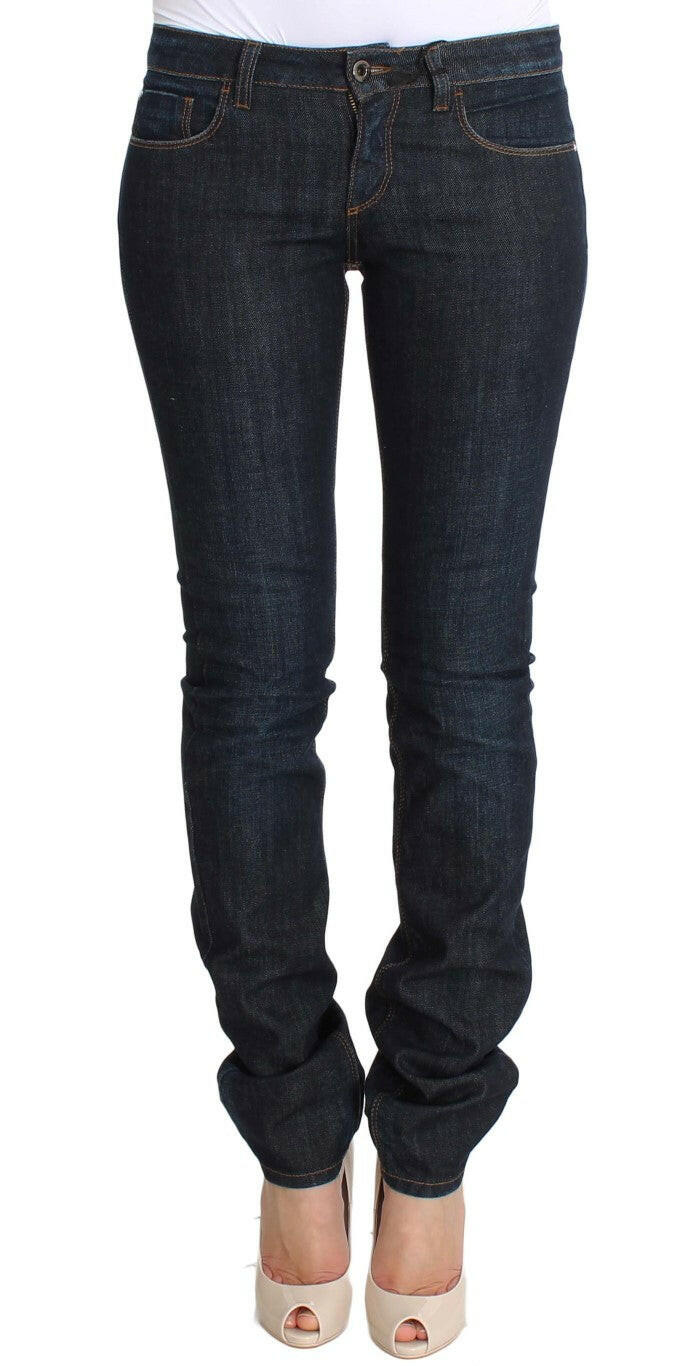 Costume National Blue Cotton Stretch Slim Fit Jeans -   -  Costume National.