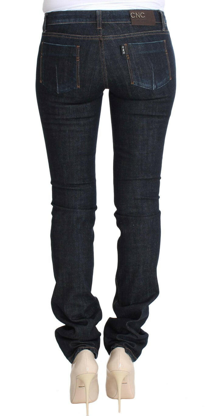 Costume National Blue Cotton Stretch Slim Fit Jeans -   -  Costume National.