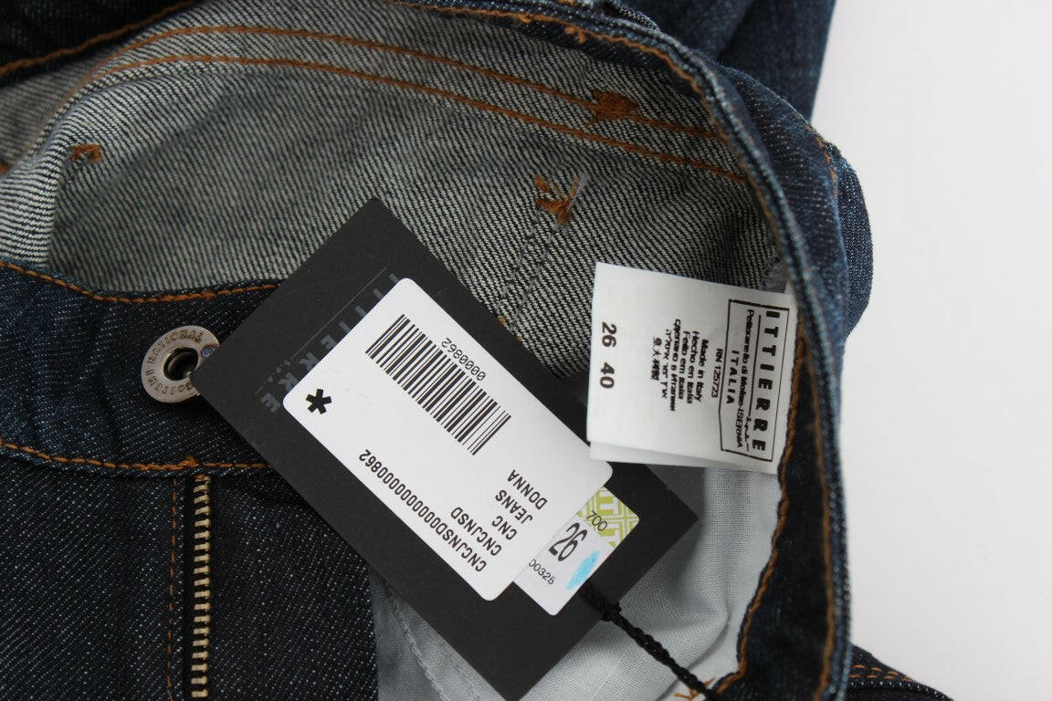 Costume National Blue Cotton Stretch Slim Fit Jeans -   -  Costume National.
