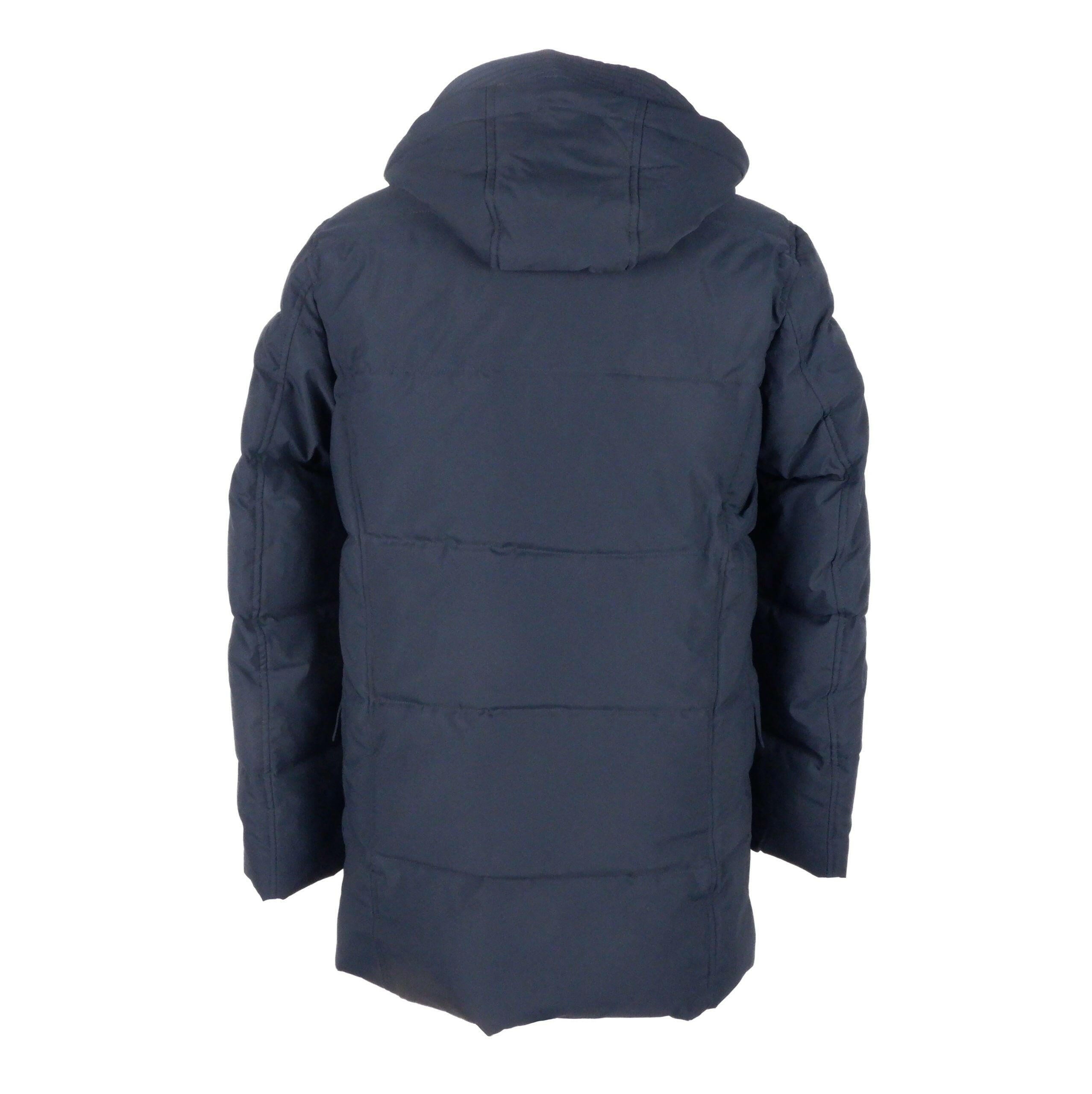 Emilio Romanelli Sleek Blue Men's Hooded Jacket -   -  Emilio Romanelli.