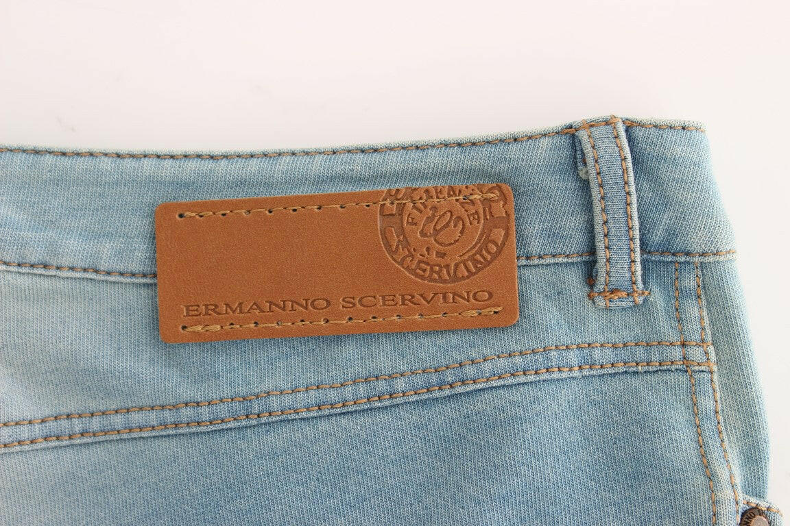Ermanno Scervino Blue Capri Pants Cropped Jeans -   -  Ermanno Scervino.