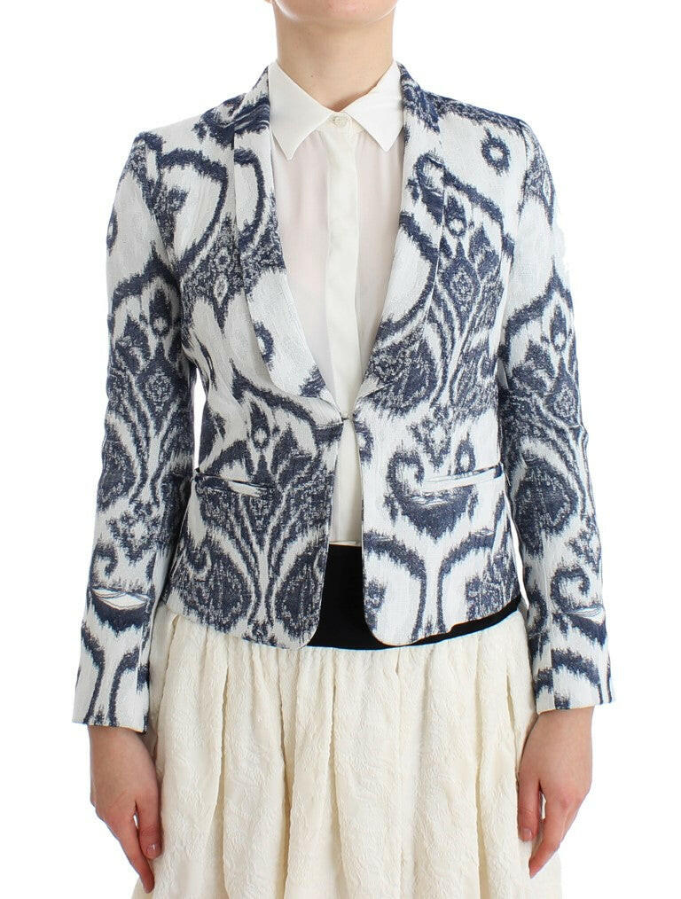Christian Pellizzari Blue White Blazer Suit Jacket -   -  Christian Pellizzari.
