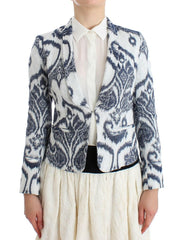 Christian Pellizzari Blue White Blazer Suit Jacket -   -  Christian Pellizzari.