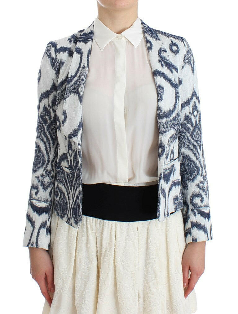 Christian Pellizzari Blue White Blazer Suit Jacket -   -  Christian Pellizzari.