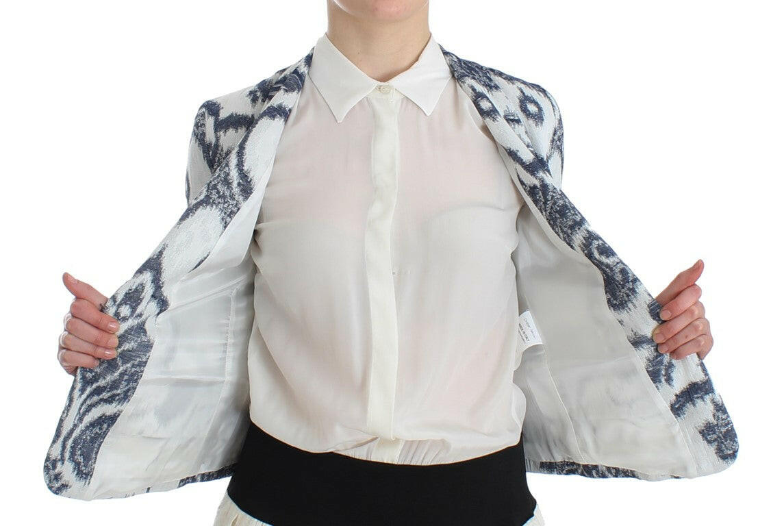 Christian Pellizzari Blue White Blazer Suit Jacket -   -  Christian Pellizzari.