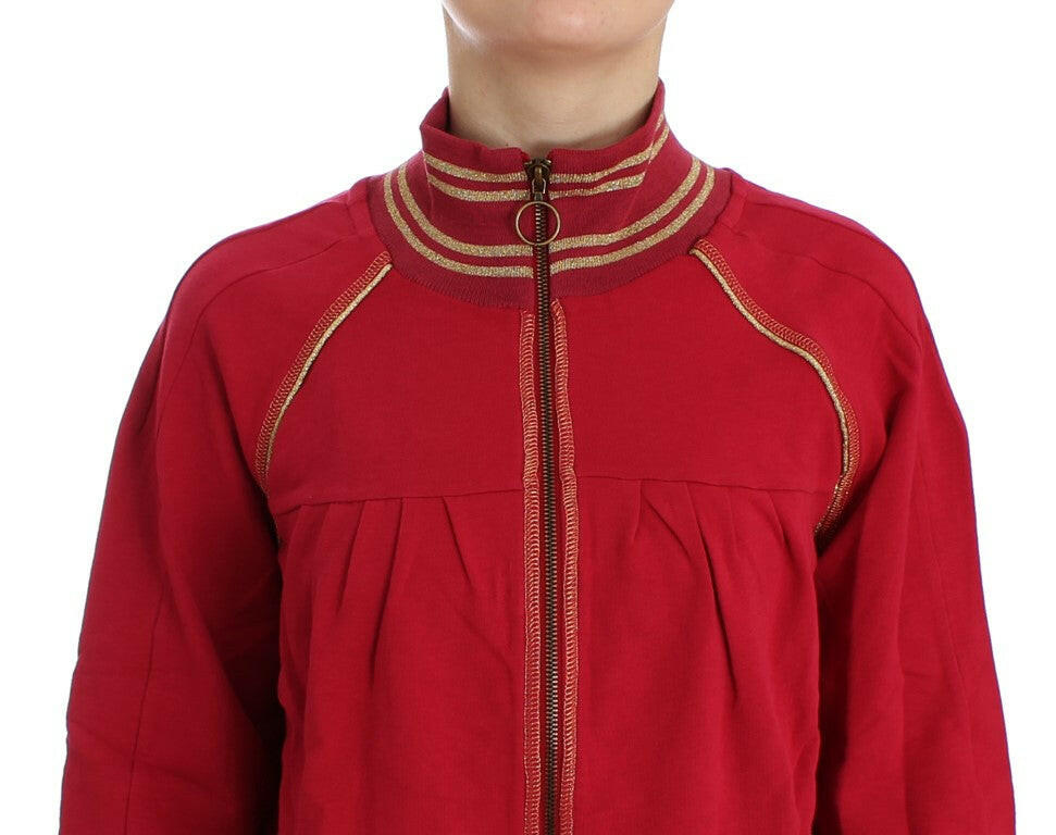 John Galliano Pink Mock Zip Cardigan Sweatshirt Sweater -   -  John Galliano.