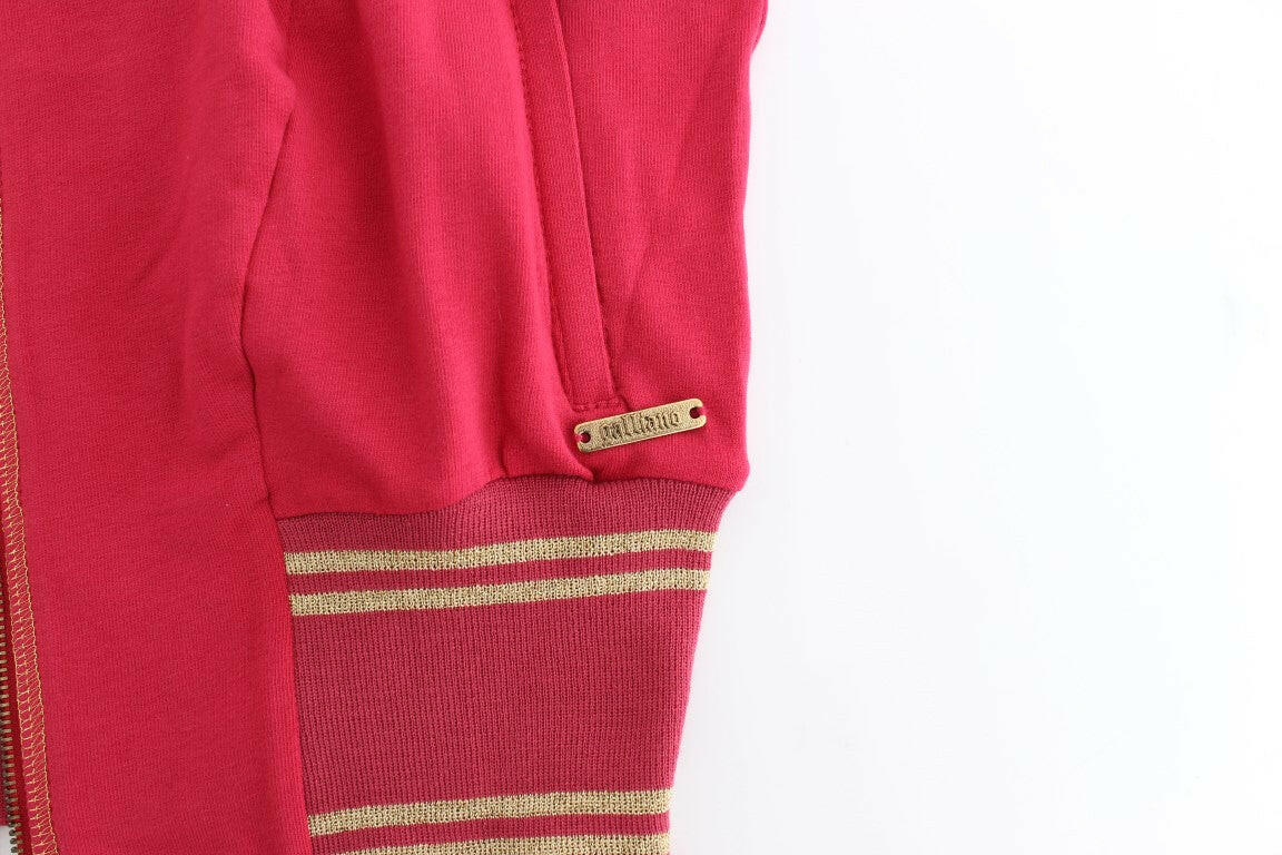 John Galliano Pink Mock Zip Cardigan Sweatshirt Sweater -   -  John Galliano.
