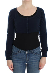 Ermanno Scervino Blue Cashmere Cardigan Sweater -   -  Ermanno Scervino.