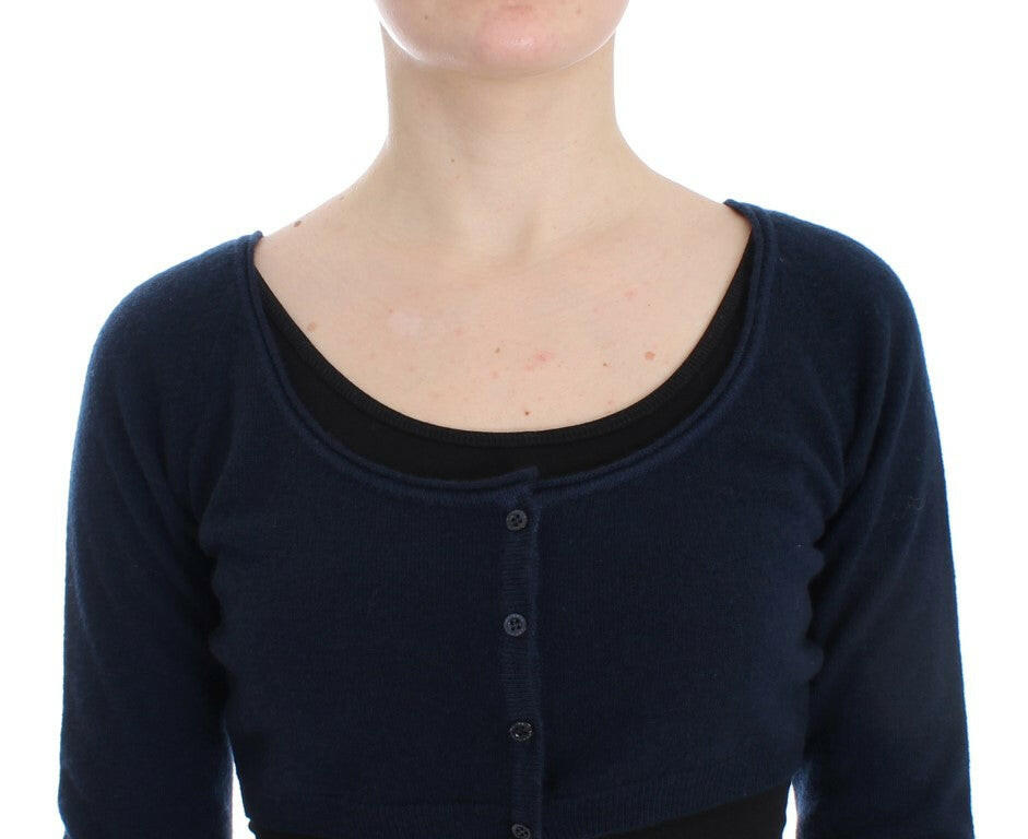Ermanno Scervino Blue Cashmere Cardigan Sweater -   -  Ermanno Scervino.