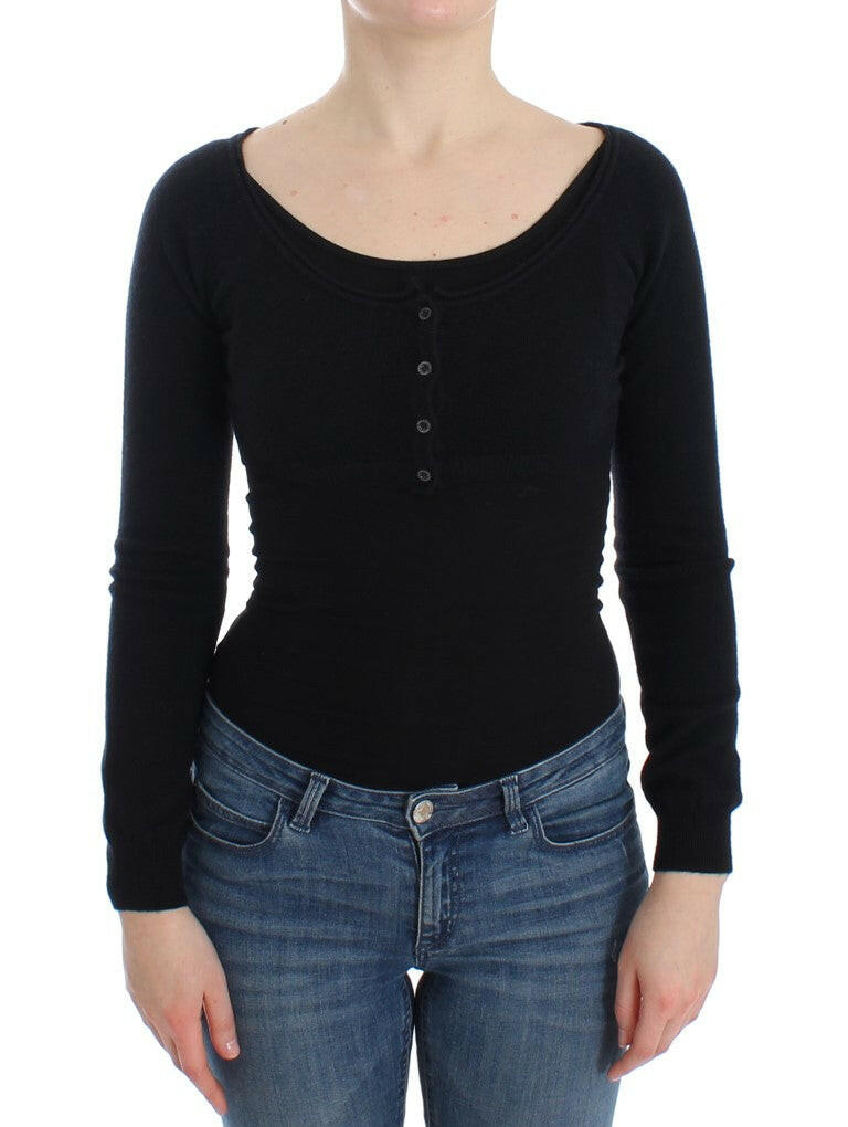 Ermanno Scervino Black Cashmere Cardigan Sweater -   -  Ermanno Scervino.