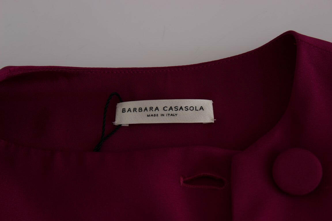 Barbara Casasola Purple Silk Sleeveless Blouse Top -   -  Barbara Casasola.