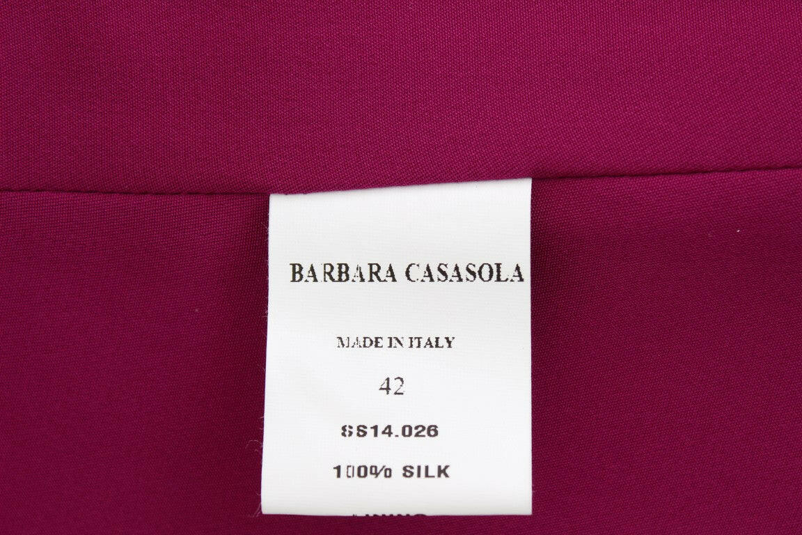 Barbara Casasola Purple Silk Sleeveless Blouse Top -   -  Barbara Casasola.