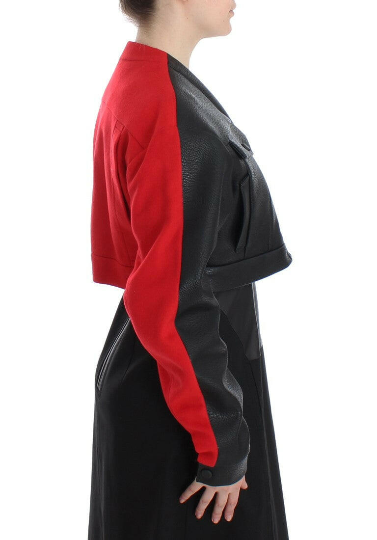 KAALE SUKTAE Black Short Croped Coat Bomber Jacket -   -  KAALE SUKTAE.