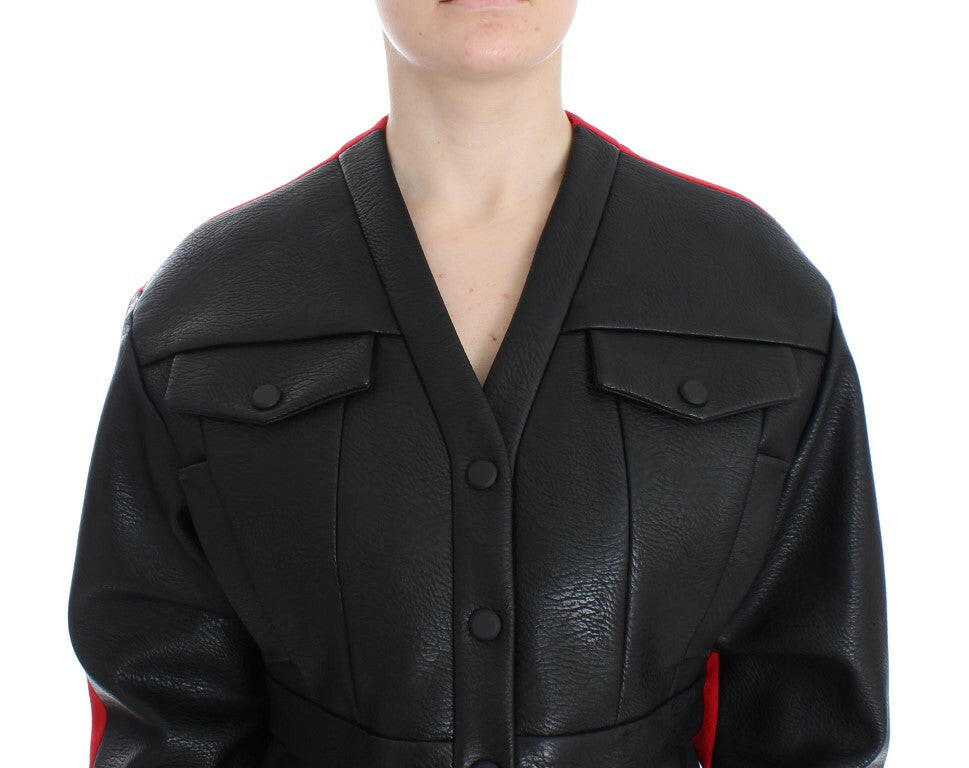 KAALE SUKTAE Black Short Croped Coat Bomber Jacket -   -  KAALE SUKTAE.