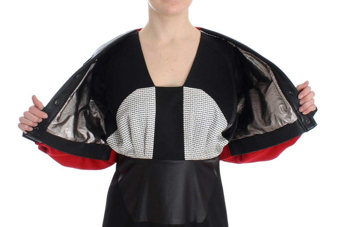 KAALE SUKTAE Black Short Croped Coat Bomber Jacket -   -  KAALE SUKTAE.