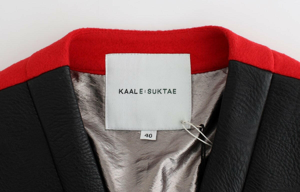 KAALE SUKTAE Black Short Croped Coat Bomber Jacket -   -  KAALE SUKTAE.