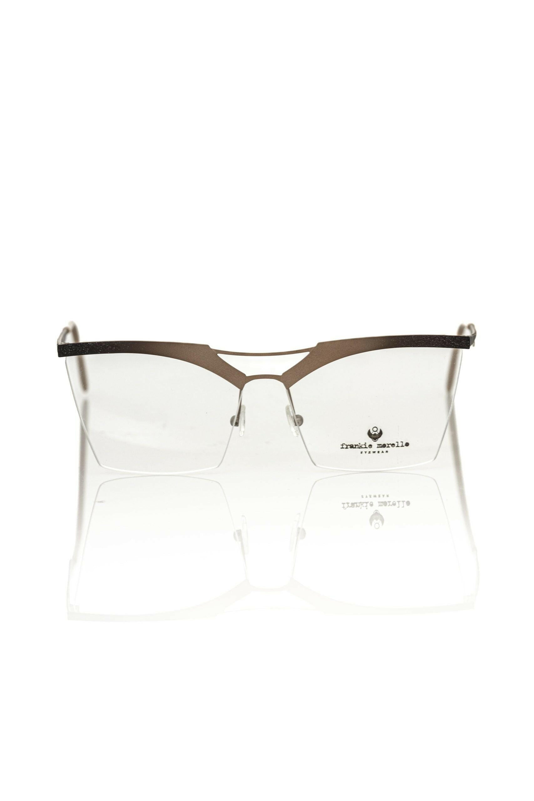 Frankie Morello Gold Metallic Women's Frame Eyeglasses -   -  Frankie Morello.
