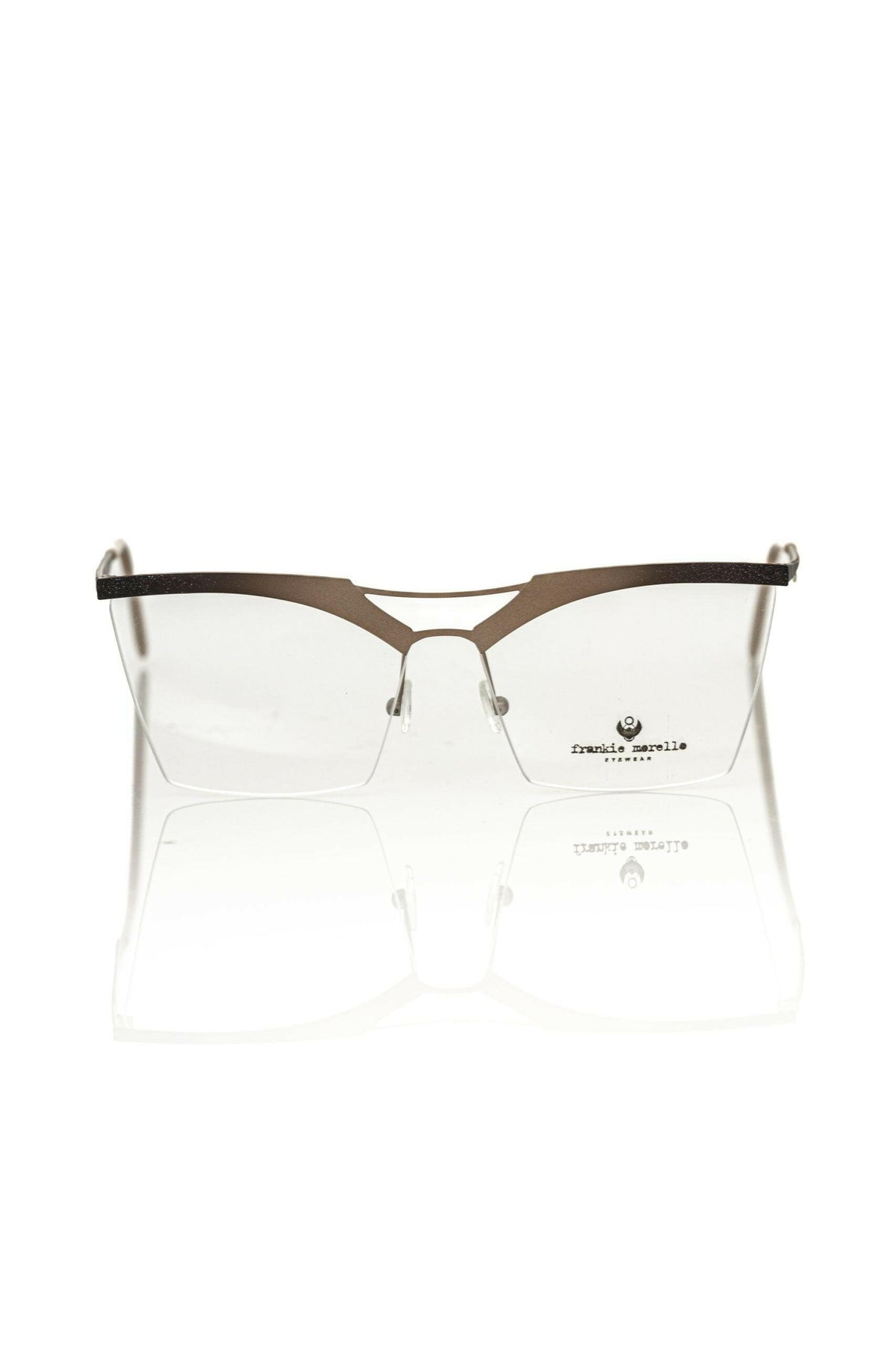 Frankie Morello Gold Metallic Women's Frame Eyeglasses -   -  Frankie Morello.