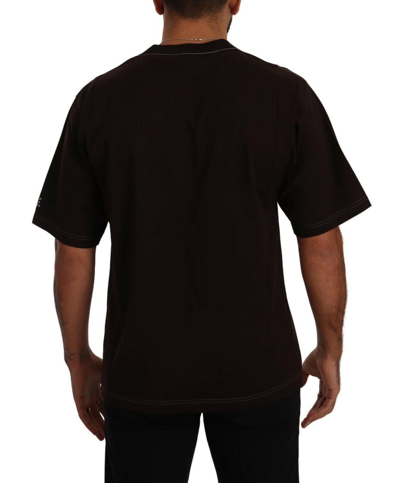 Dolce & Gabbana Bordeaux Cotton L-Amore Print Crewneck T-shirt -   -  Dolce & Gabbana.
