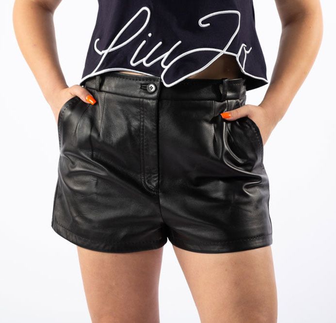 Dolce & Gabbana Black Lambskin Women's Short -   -  Dolce & Gabbana.