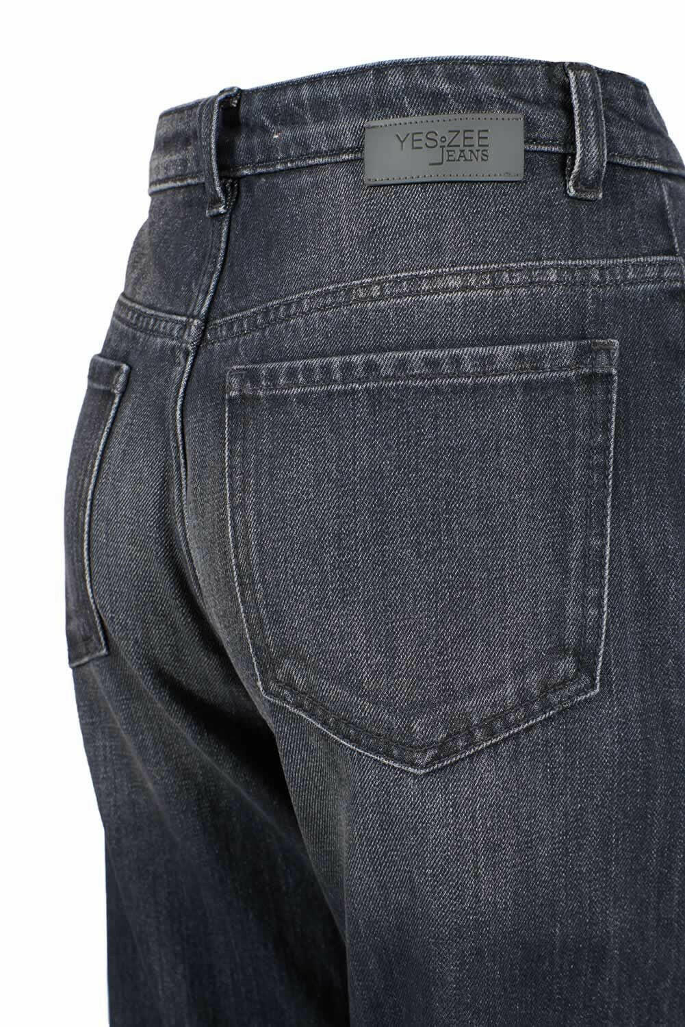Yes Zee Black Cotton Women's High-Waisted Jeans -   -  Yes Zee.
