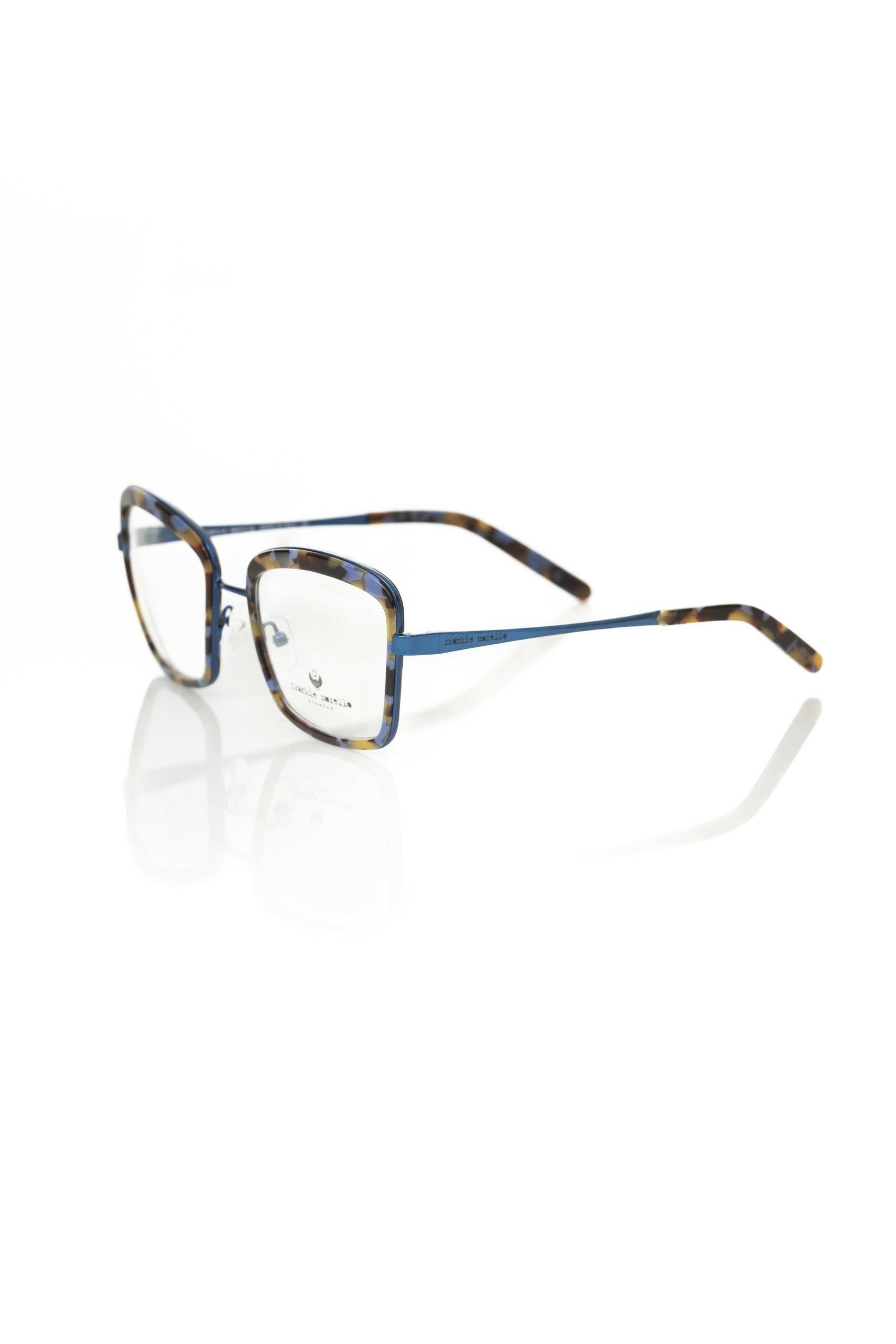 Frankie Morello Blue Metallic Women's Eyeglass Frame -   -  Frankie Morello.