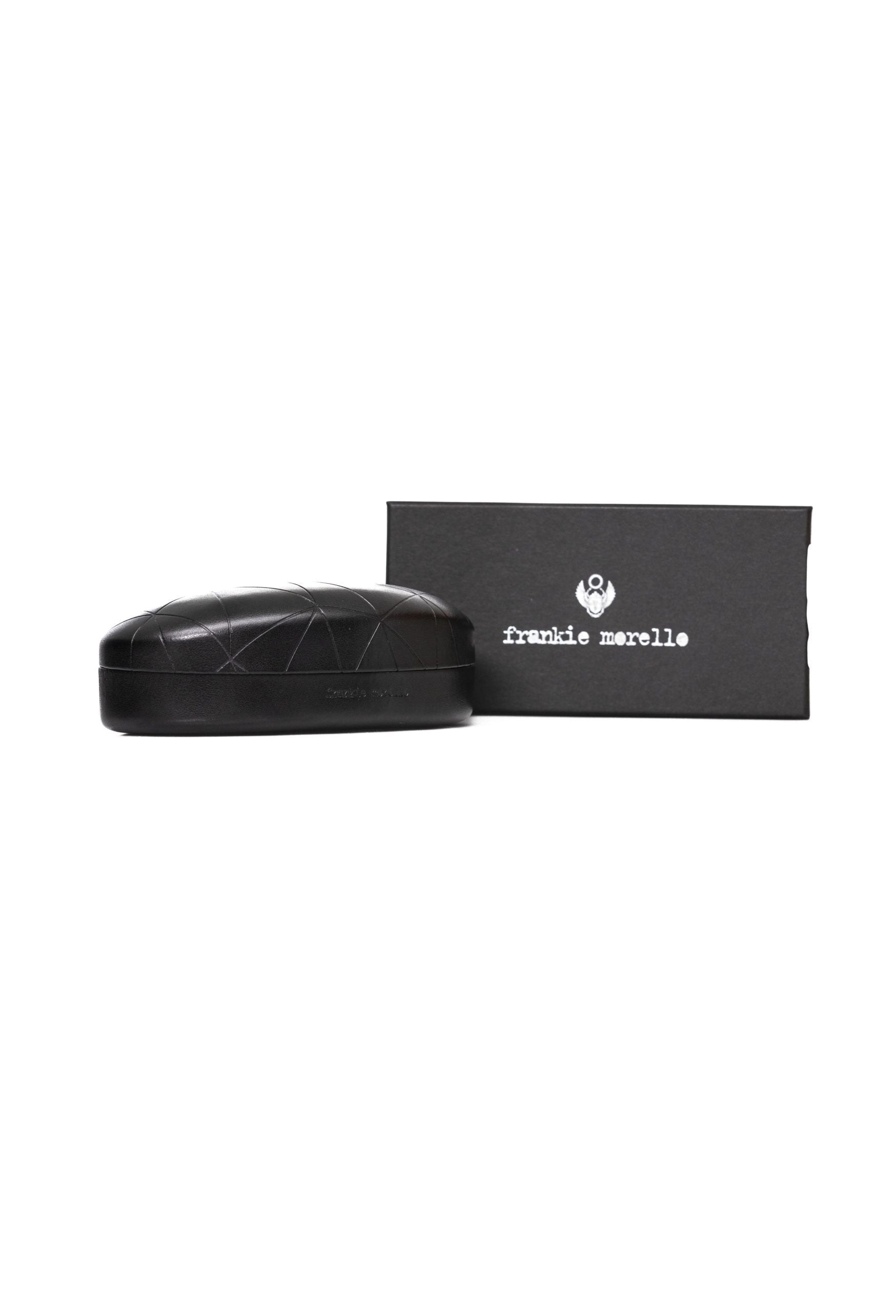 Frankie Morello Chic Black Turtle Pattern Round Sunglasses -  Jewellery, Women -  Frankie Morello.