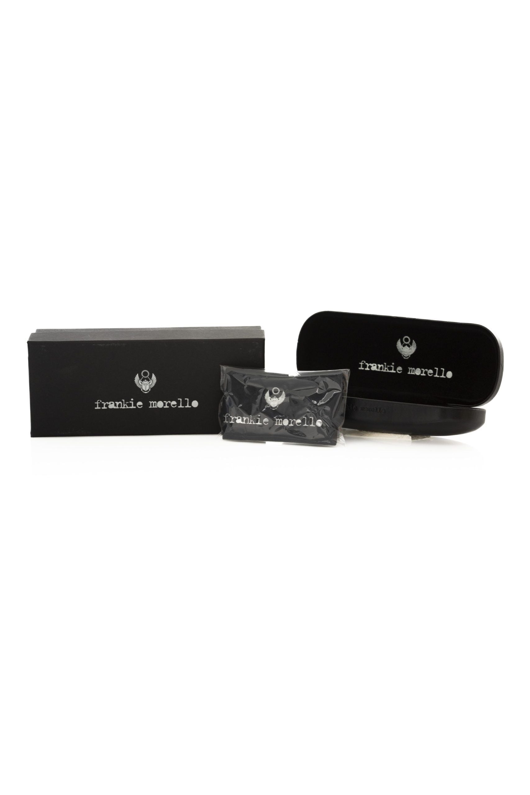 Frankie Morello Chic Black Turtle Pattern Round Sunglasses -  Jewellery, Women -  Frankie Morello.