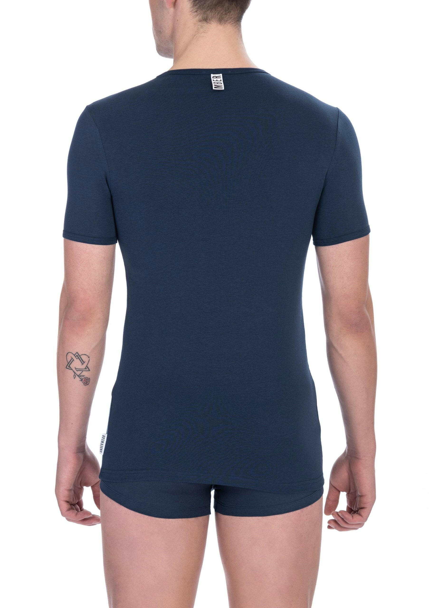 Bikkembergs Blue Cotton Men T-Shirt -   -  Bikkembergs.