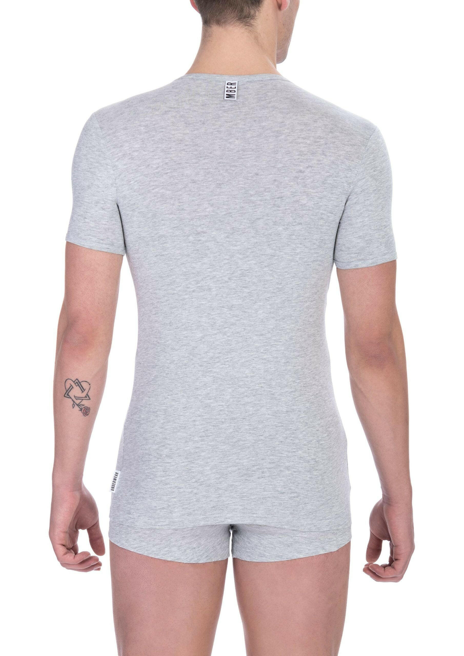 Bikkembergs Gray Cotton Men T-Shirt -   -  Bikkembergs.