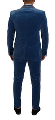 Dolce & Gabbana Blue SICILIA Velvet Slim Fit 2 Piece Suit -   -  Dolce & Gabbana.