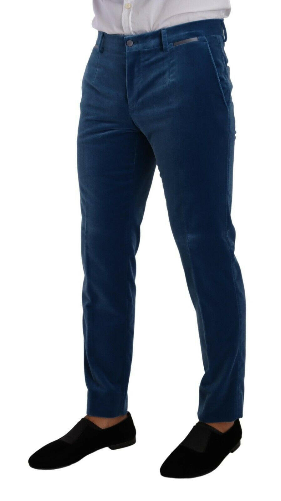 Dolce & Gabbana Blue SICILIA Velvet Slim Fit 2 Piece Suit -   -  Dolce & Gabbana.