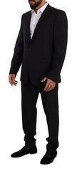 Dolce & Gabbana Blue GOLD Wool Single Breasted 2 Piece Suit -   -  Dolce & Gabbana.