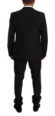 Dolce & Gabbana Blue GOLD Wool Single Breasted 2 Piece Suit -   -  Dolce & Gabbana.
