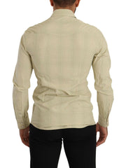 Dolce & Gabbana Yellow SICILIA Cotton Casual Slim Fit Shirt -   -  Dolce & Gabbana.