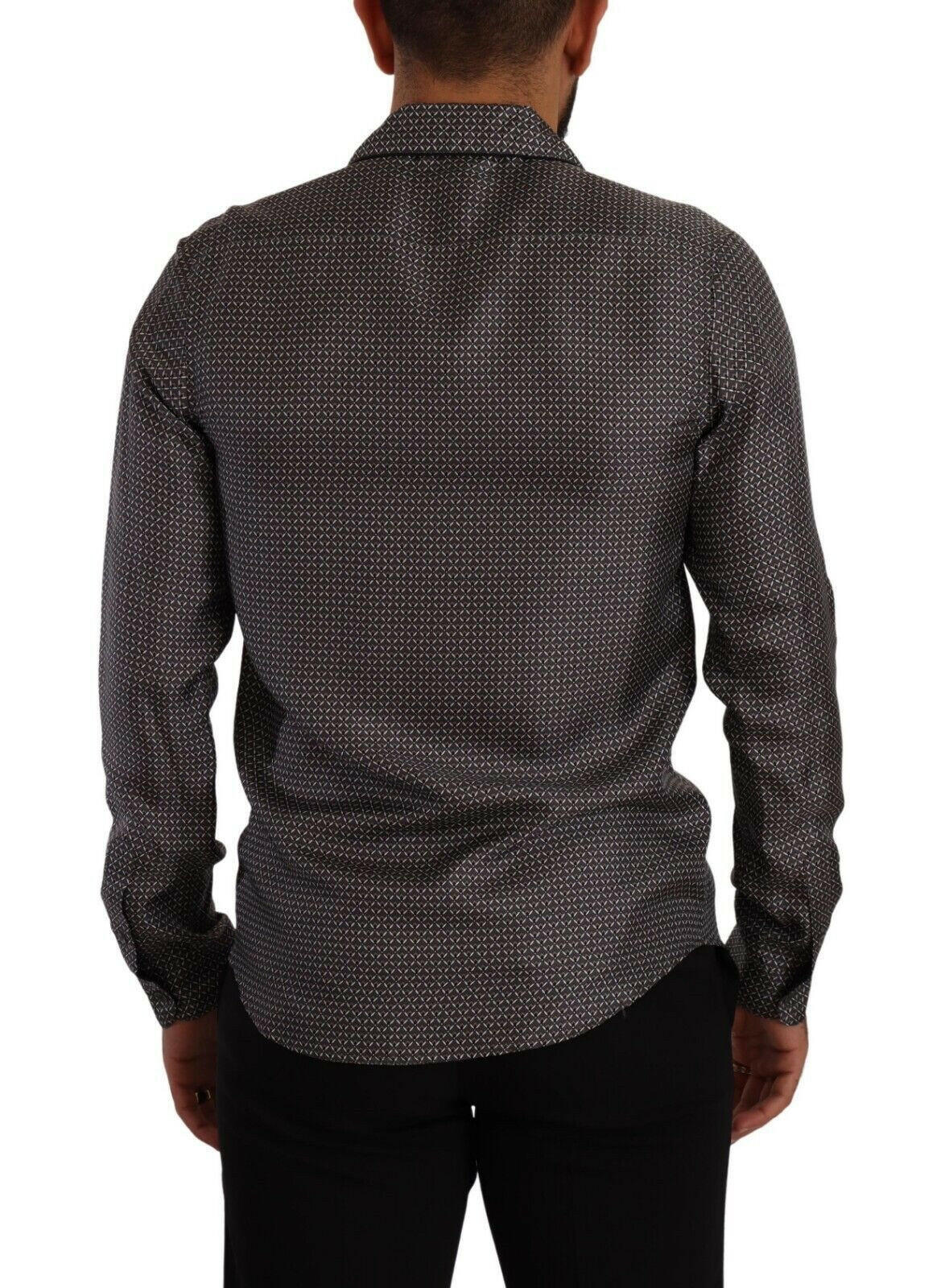 Dolce & Gabbana Gray Fantasy Pattern Pajama Top Mens Shirt -   -  Dolce & Gabbana.