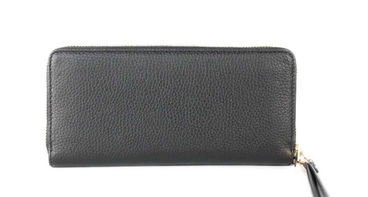 Michael Kors Jet Set Travel Large Black Pebble Leather Continental Wrist Wallet -   -  Michael Kors.
