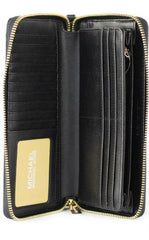 Michael Kors Jet Set Travel Large Black Pebble Leather Continental Wrist Wallet -   -  Michael Kors.