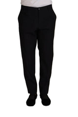 Dolce & Gabbana Blue Wool Silk Formal Trouser Dress Pants -   -  Dolce & Gabbana.