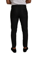 Dolce & Gabbana Gray Check Wool Formal Trouser Dress Pants -   -  Dolce & Gabbana.