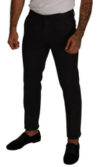 Dolce & Gabbana Gray Check Wool Formal Trouser Dress Pants -   -  Dolce & Gabbana.