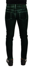 Dolce & Gabbana Green Cotton Stretch Skinny Slim Fit Jeans -   -  Dolce & Gabbana.