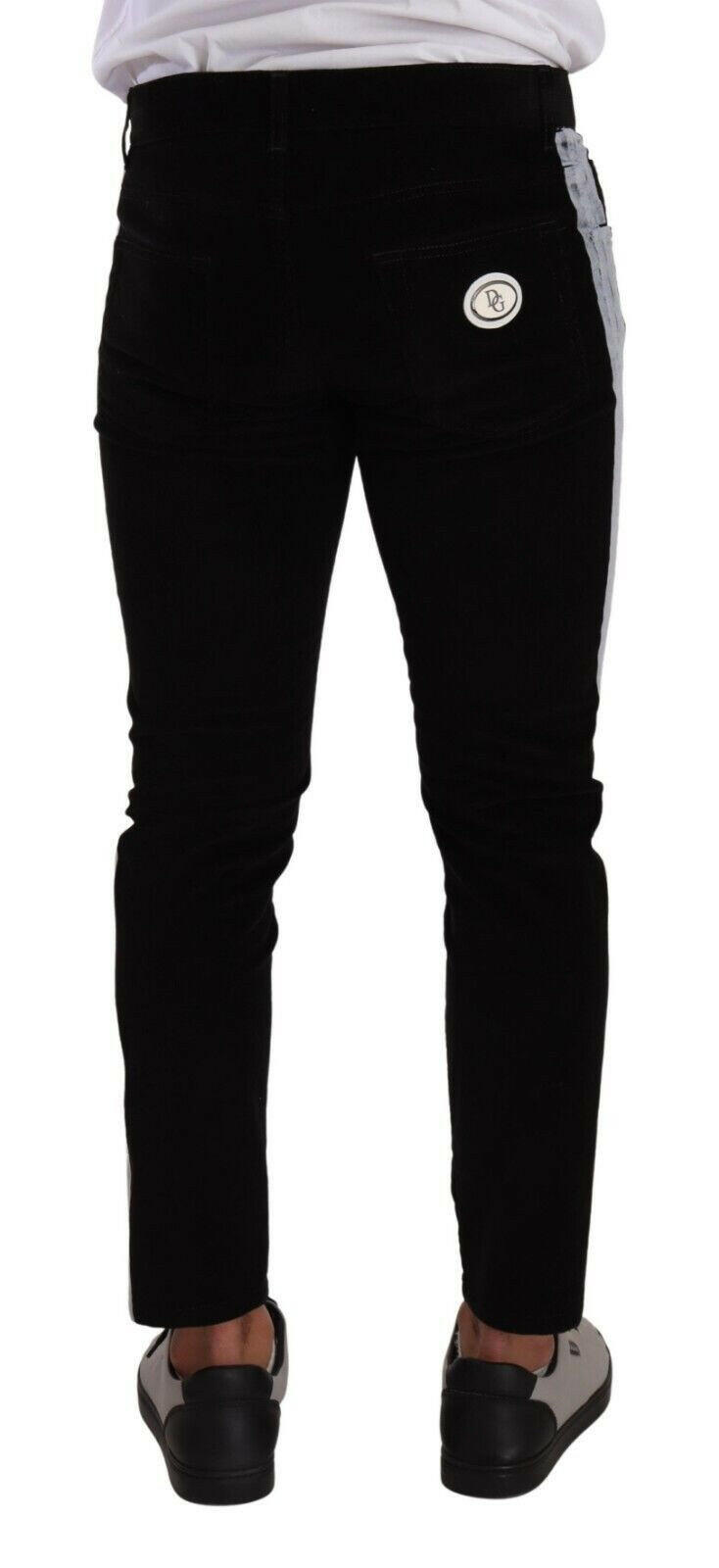 Dolce & Gabbana Black Cotton Stretch Skinny Corduroy Jeans -   -  Dolce & Gabbana.